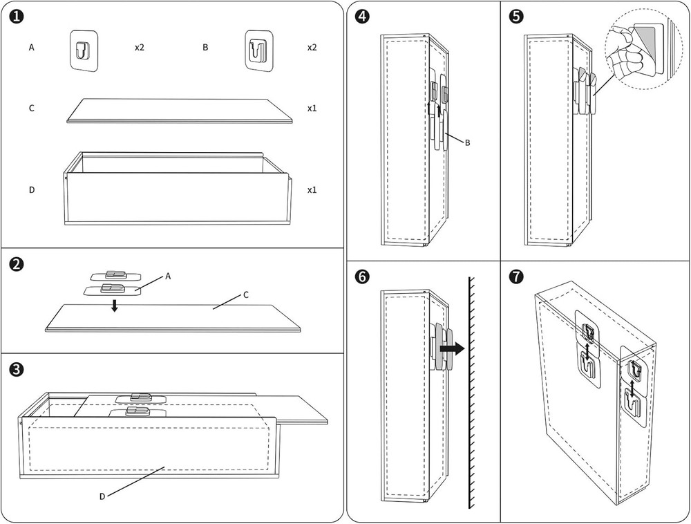 Clear Display Case for Bible, Acrylic Wall Mount Vertical & Horizontal Displa...