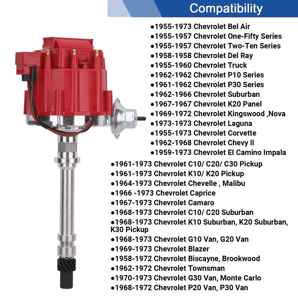 Hei Distributor High Performance GM SBC BBC Ignition Compatible with Chevrole...