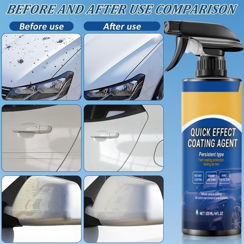 2 Pcs Car Coating Spray, Quick Effect Agent, Quick-advanced Car