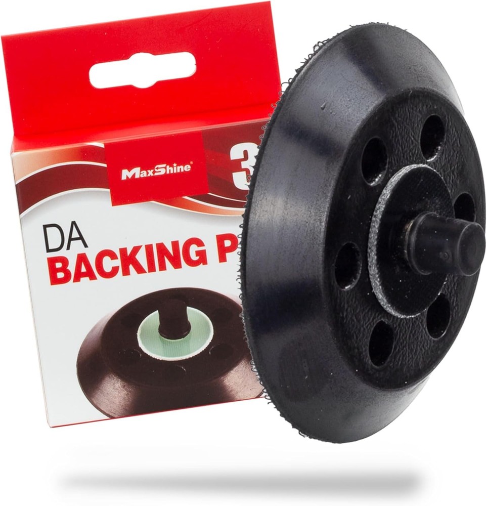 Maxshine 3” Hook & Loop Dual Action Backing Plate – Universal Fit for High...
