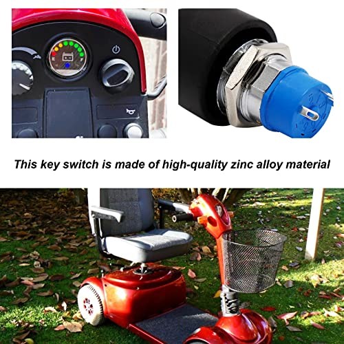 Ignition Starter On Off Switch Lock with Key Replacement for Pride Victory Go