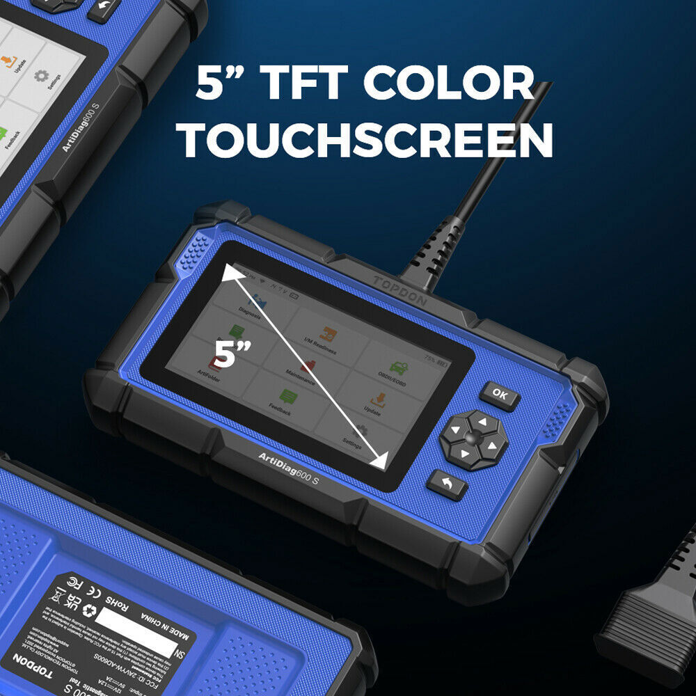 TOPDON AD600S OBD2 Diagnostic Scanner ABS SRS Code Reader Oil EPB SAS TPMS Reset