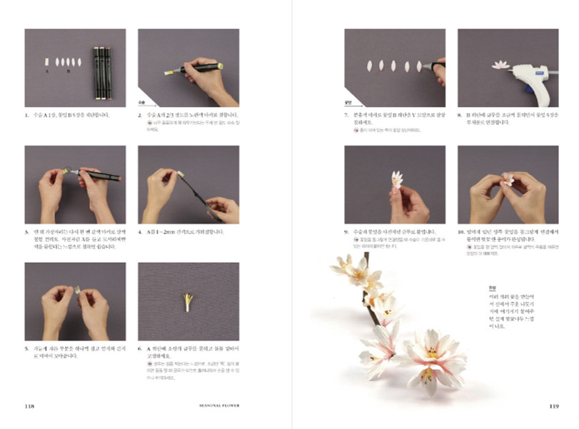 Paper Flowers Making - Korean Guide 페이퍼 플라워를 추천합니다