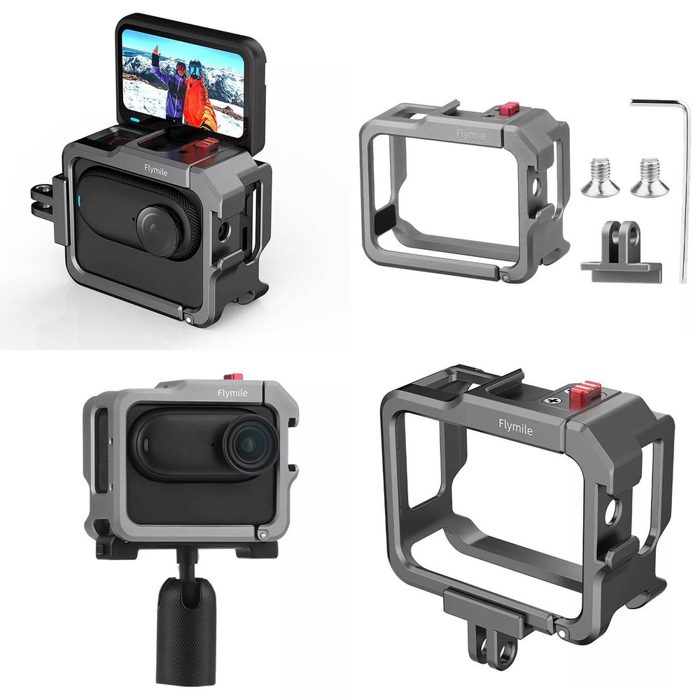 Camera Metal Rabbit Cage Expansion Frame Protective Case For Insta360 GO 3/3S