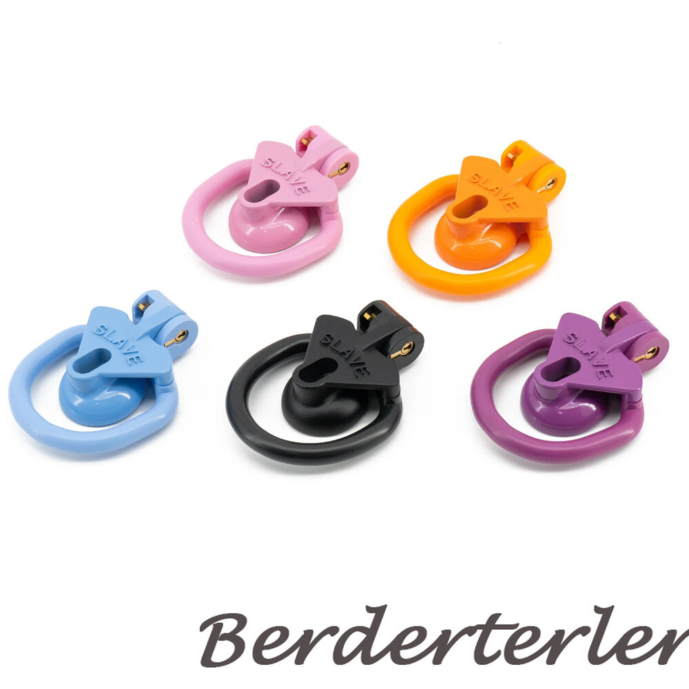 Sissy Positive/Negative Mini Chastity Cage Lock with Plug Slave 4 Sizes Rings