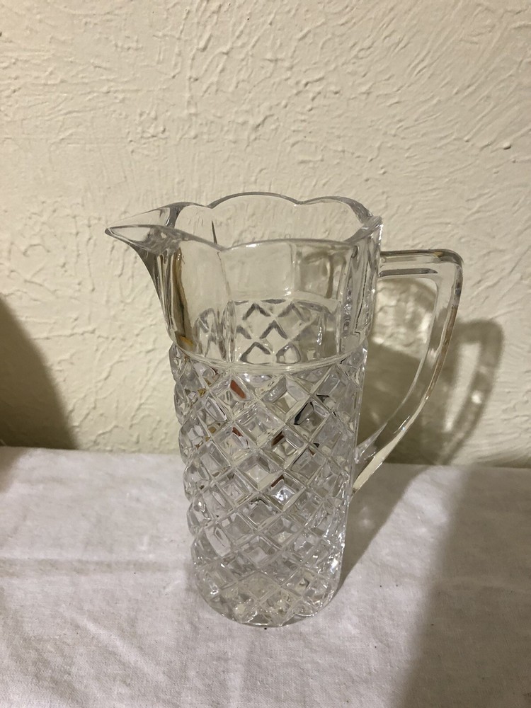 Heavy Crystal 6” Clear Pitcher