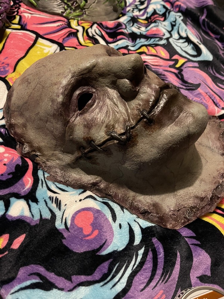 Leatherface Style Mask TCM Makeup Billy Custom
