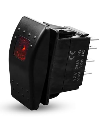 Replace 308-1062 Rocker Switch 5 Pin ON-Off, Remote Start Switch with