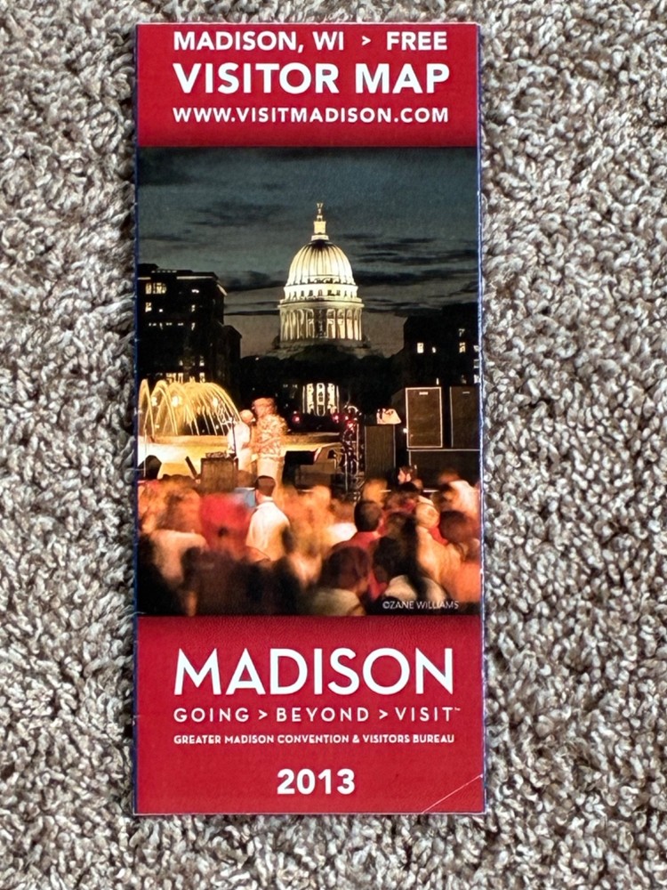 MADISON, WI, VISITOR MAP, 2013