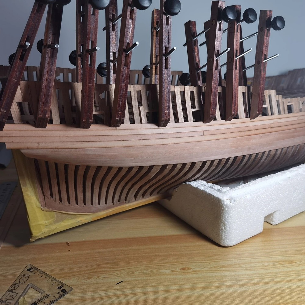 Ship Model Tool: Pear Wood Hull Parallel Clamp | Auxiliary Clips Set