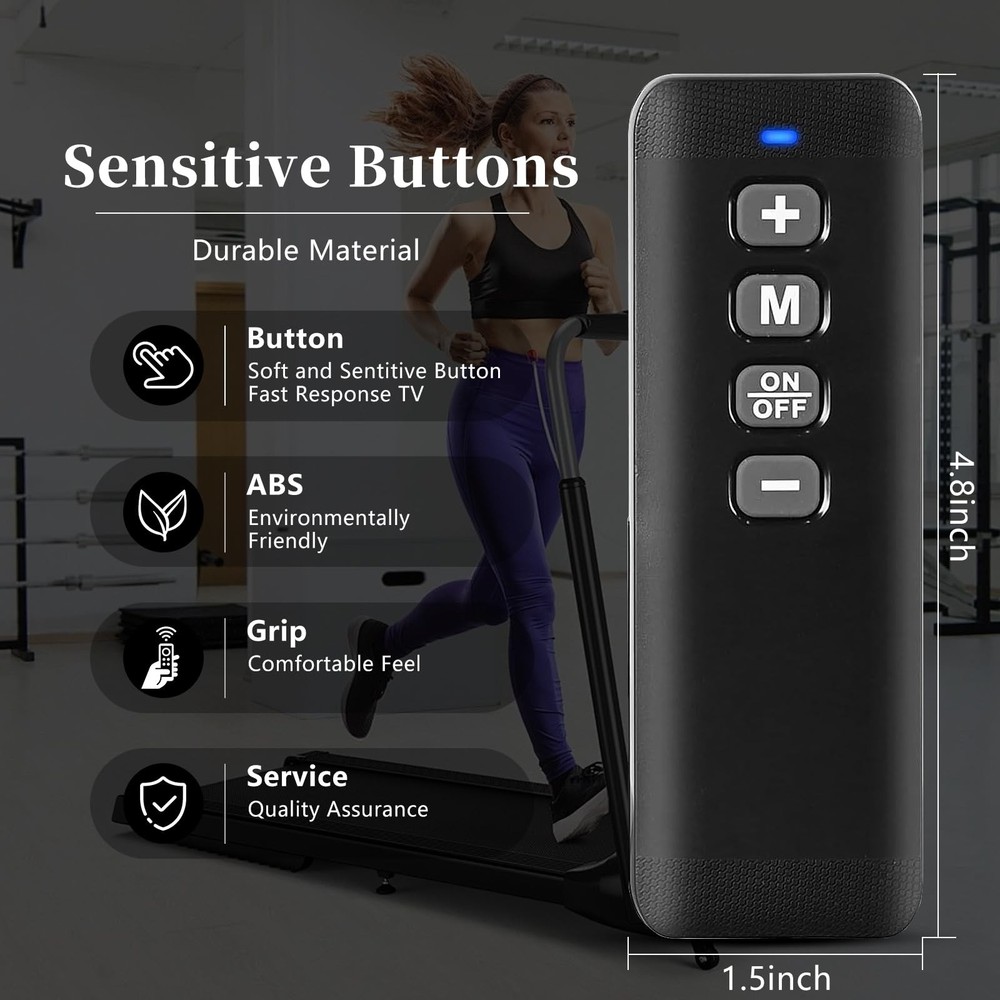 Treadmill Remote Control Replacement, Walking Pad Replacement Black