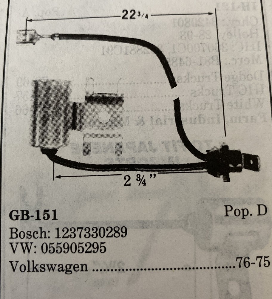 STANDARD GB151 CONDENSER