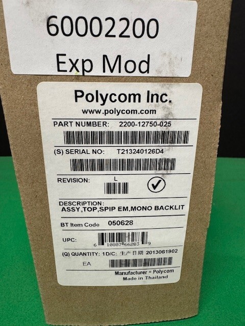Polycom Backlit Expansion Module 2200-12750-025 New