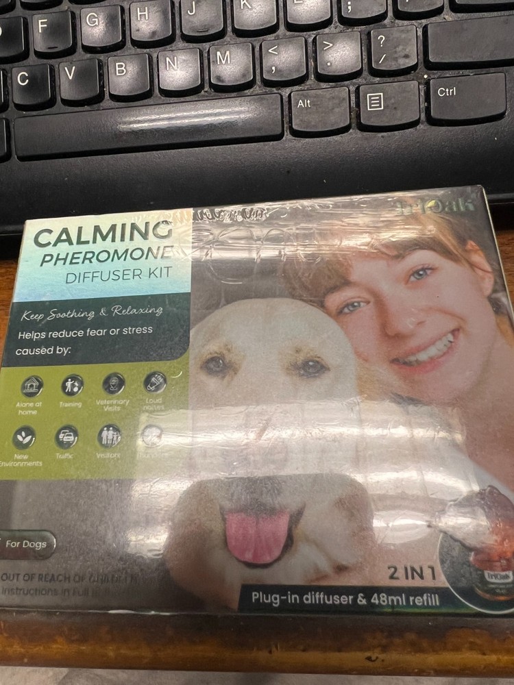 TriOak Calming Pheromone Diffuser Kit for Dogs NEW Sealed