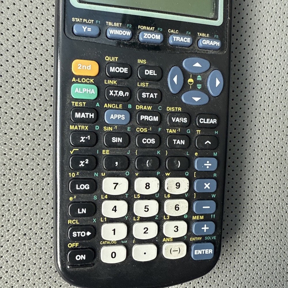 Texas Instruments TI-83 Plus Graphing Calculator With Cover - Tested Working