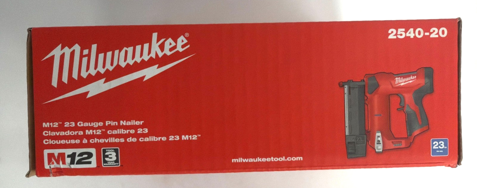 [NEW] (2540-20) Milwaukee M12™ 23 Gauge Pin Nailer