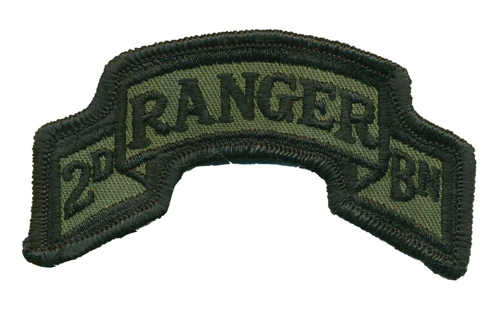 Army Patch: 2nd Bn 75th Ranger RGT Subdued Scroll  L005