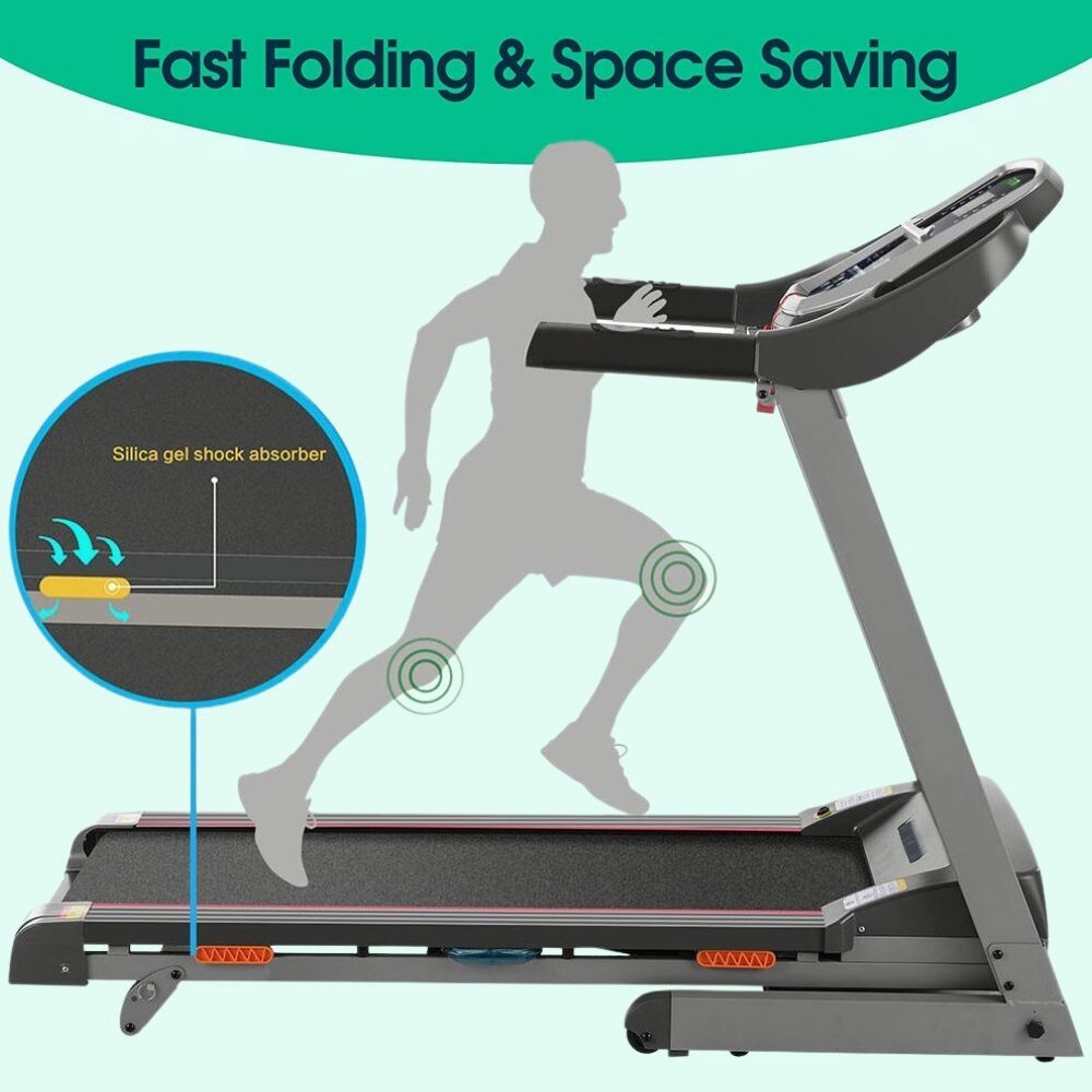 Treadmill 3.25HP for Home Electric Folding Exercise Running Machine APP Control