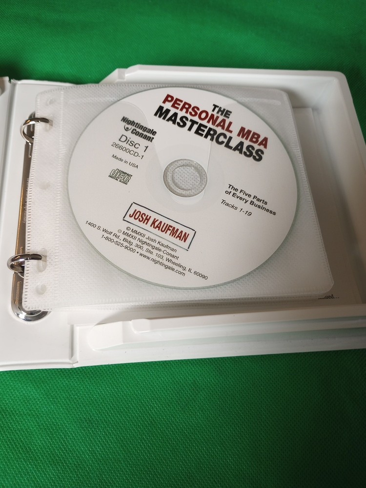 The Personal MBA Masterclass CD Set Nightingale Conant Josh Kaufman