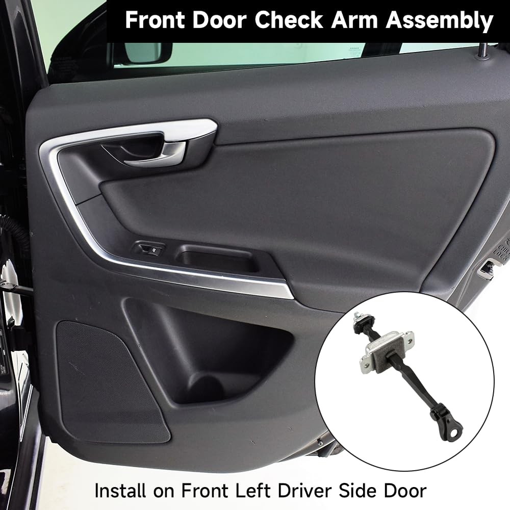 Front Left Driver Side Door Check Strap Limiter Stopper Door Check Arm Assemb...