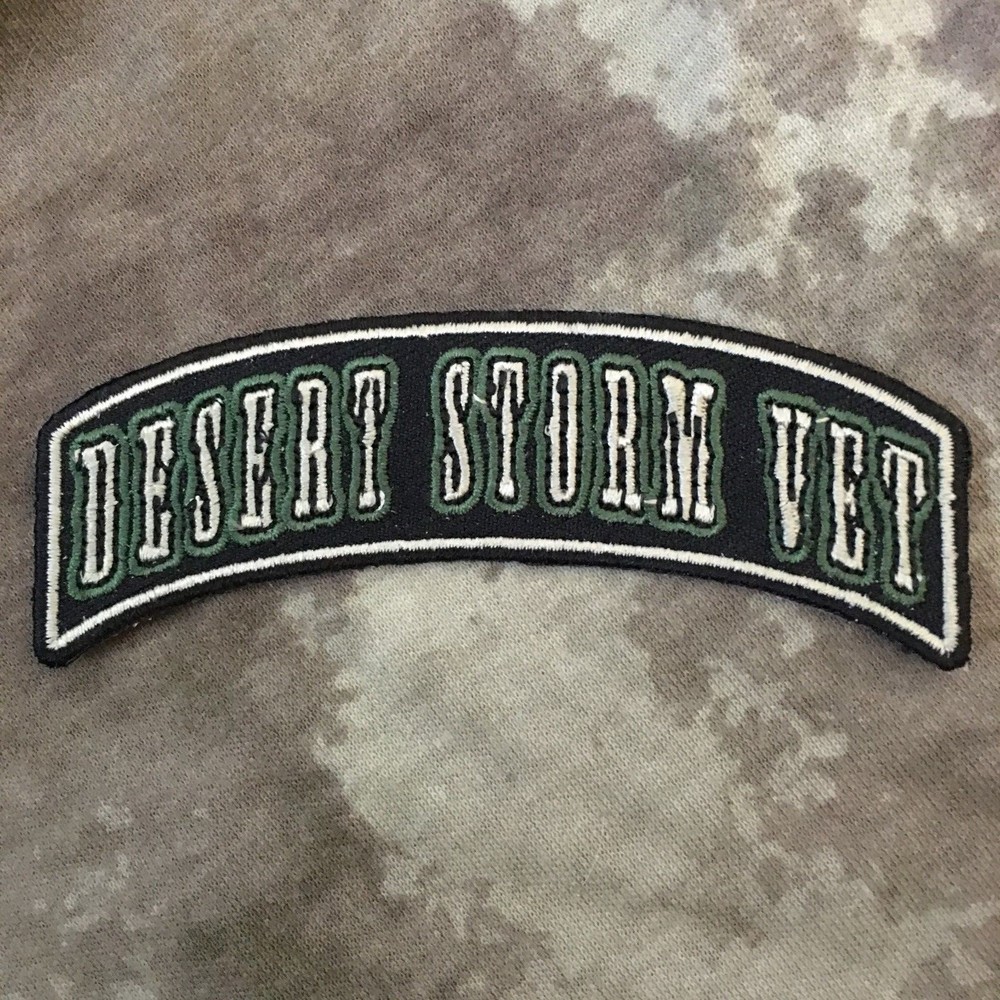 Desert Storm Veteran Rocker Military Patch