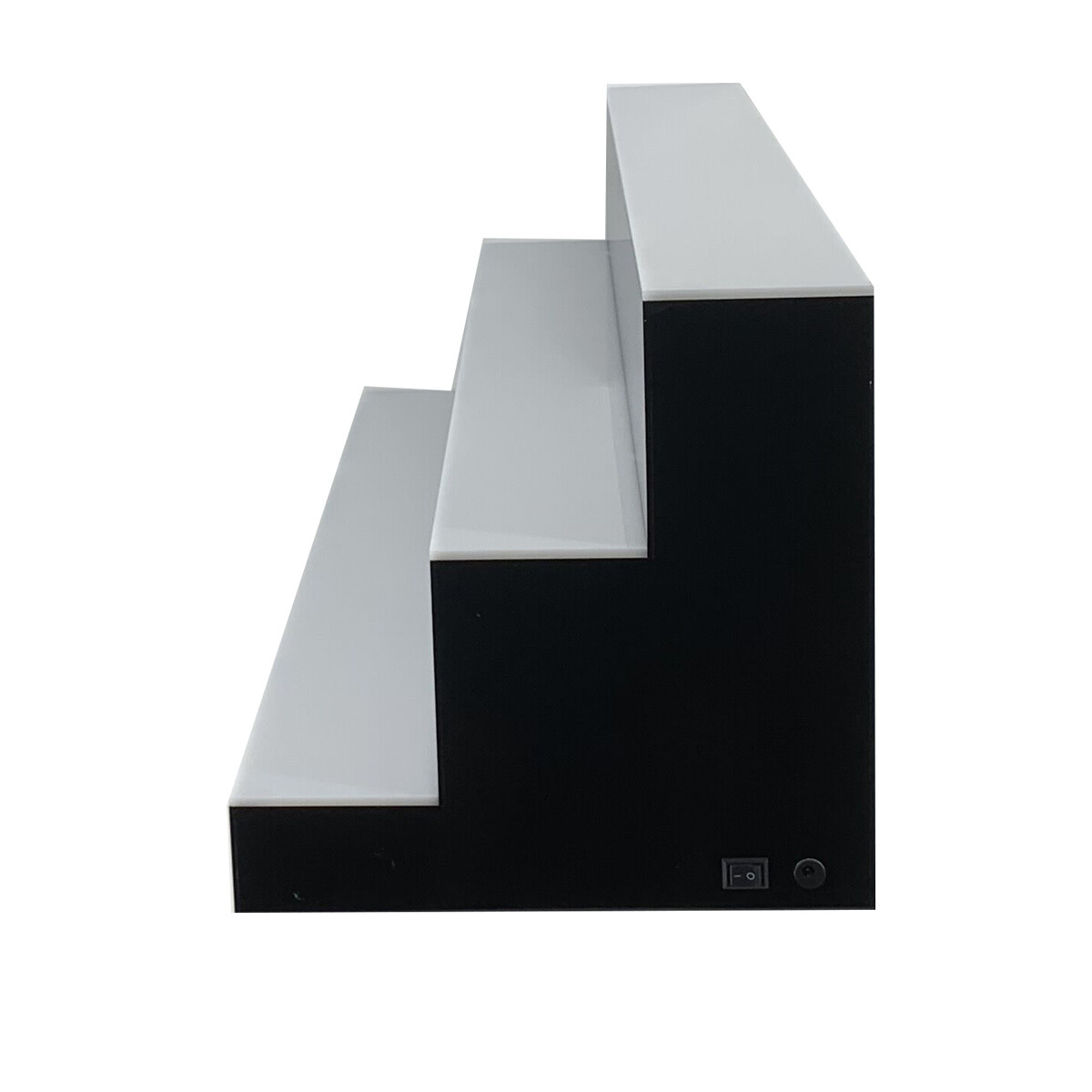 31" LED Display Shelf with 7 Preset Color 3-Step LED Liquor Bottle Display Stand