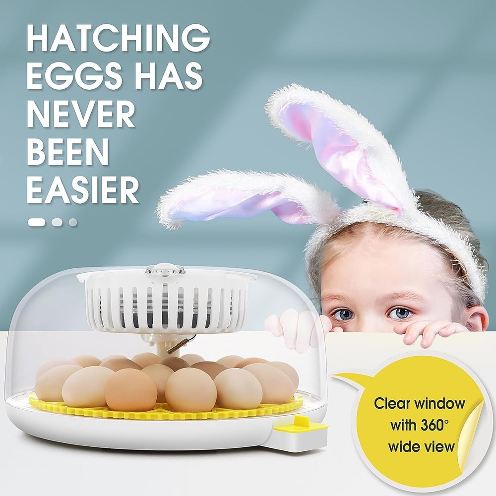 18 Egg Poultry Incubator for Hatching Chick Automatic Turning Egg Incubator⚡