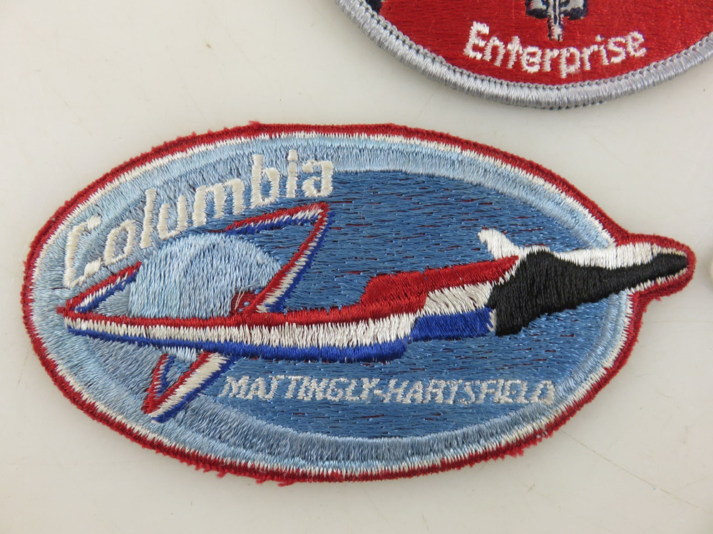 NASA Space Shuttle Columbia Enterprise Patch Lot 3pc UNUSED