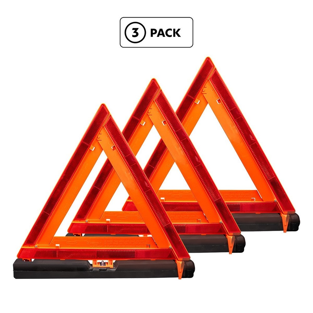 United Pacific Emergency Warning Triangle Kit (3-Pack)