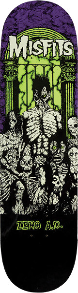 ZERO MISFITS ZERO AD SKATEBOARD DECK 8.5 GLOW
