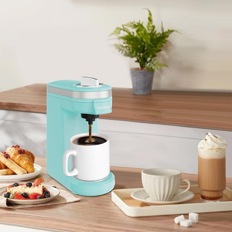 Single Cup Coffee Maker Compatible W/ K-Cups Compact Portable Fast Brewing New