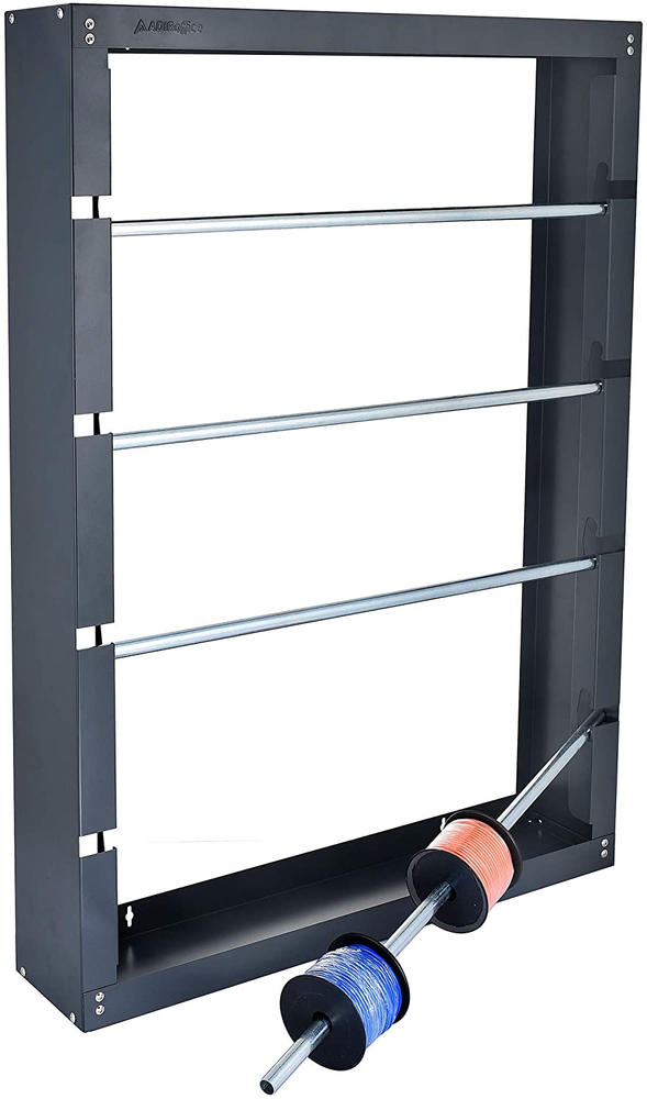 Wire Cable Spool Rack Dispenser Conduit Display Storage 4 Rods Durable Steel