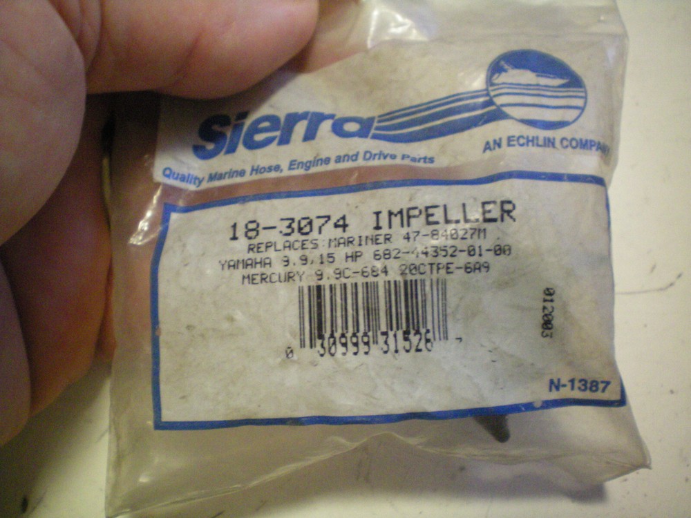 SIERRA #18-3074 IMPELLER, FREE FREIGHT