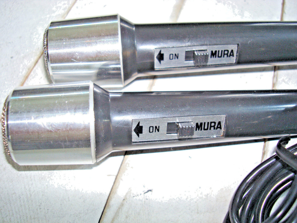 Vintage Mura Dynamic Microphones - Two Pack