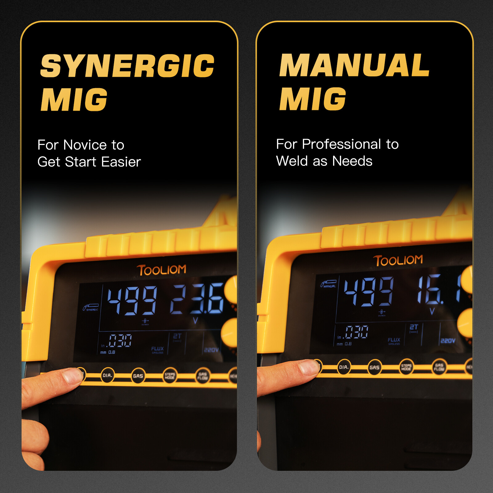 5-in-1 Pro MIG/TIG/Stick/CUT Aluminum Welder, 110/220V Dual, Spool Gun Ready