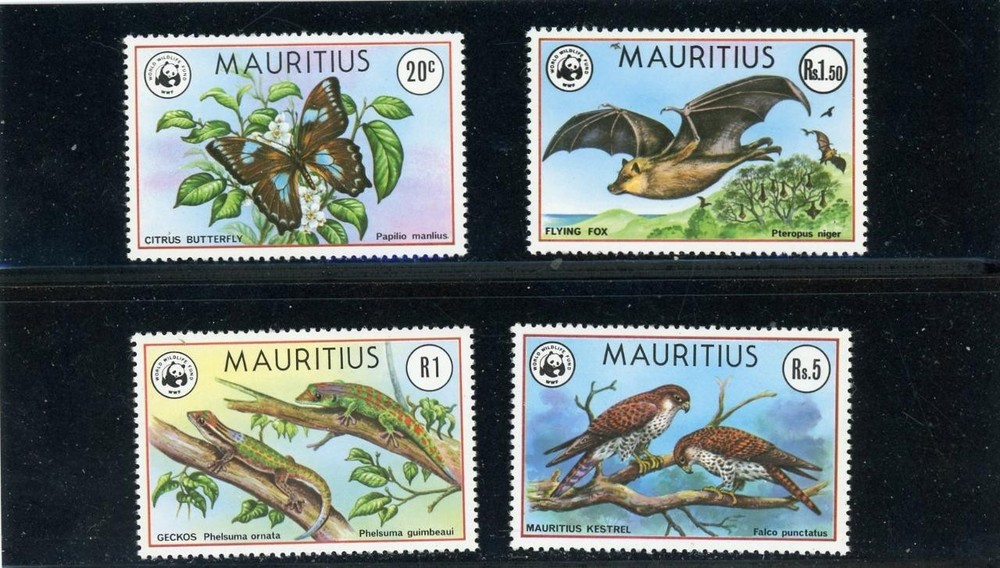 Mauritius 1978 Birds Butterflies Scott# 469-72 Mint NH