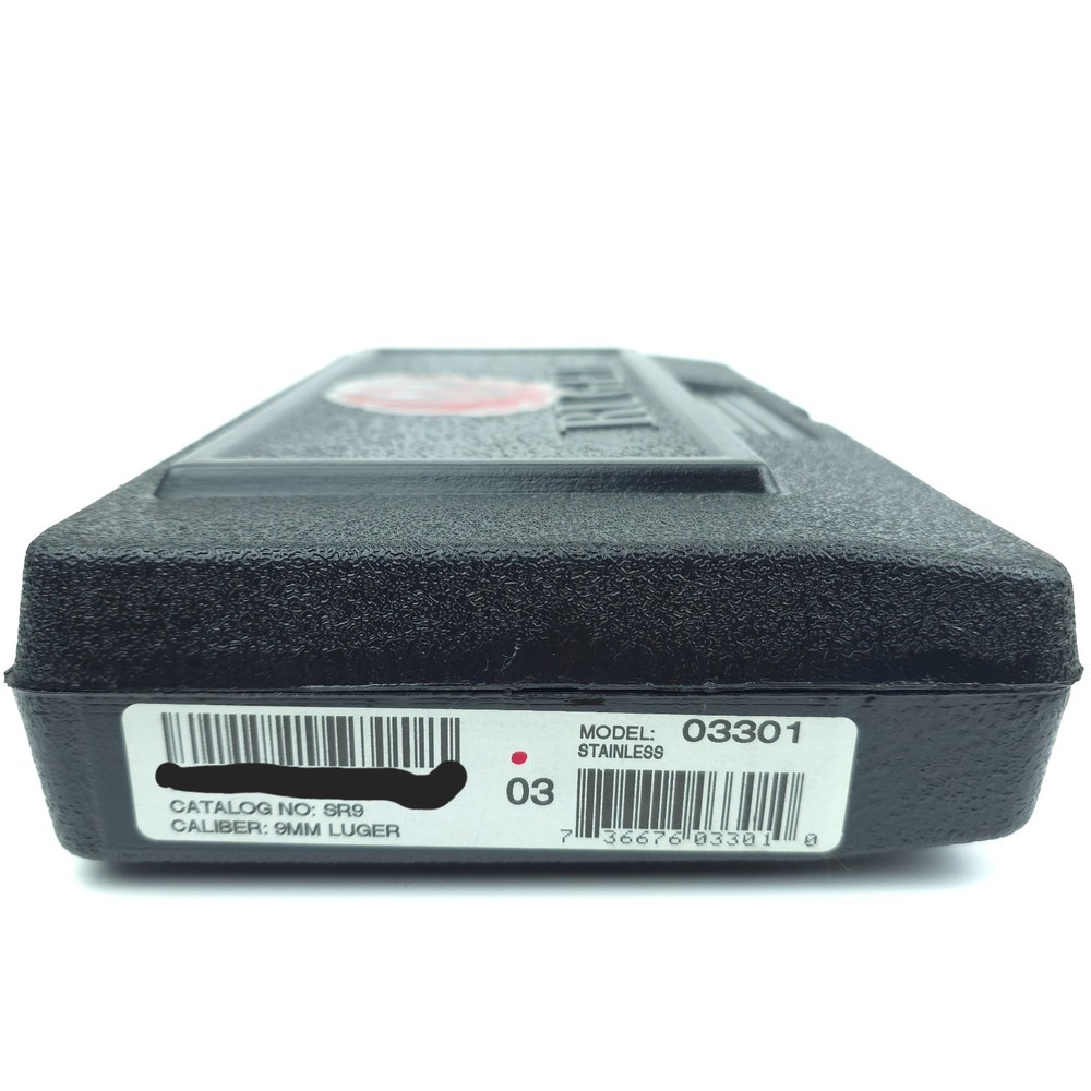 Ruger SR9 9mm Factory Plastic Hard Case Model 03301 *CASE ONLY*