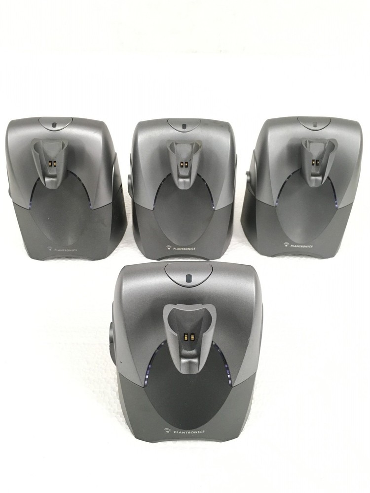 4x Plantronics CS55 Wireless Headset Charging Base Unit Only, No Ac Adapter