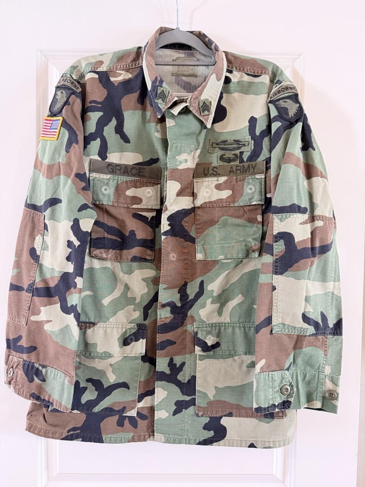 Authentic U.S. Army Woodland Camouflage BDU Jacket