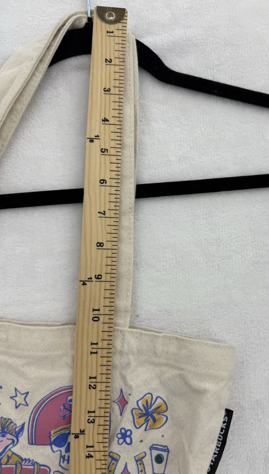 Starbucks Disney 50th Anniversary Cream Tote Bag Magic Kingdom