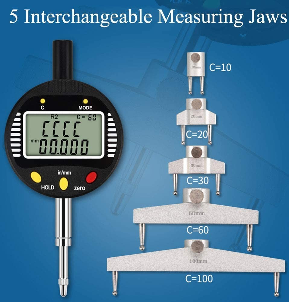 High accuracy digital radius gauge Electronic Inside and Outside Radius Gage ...