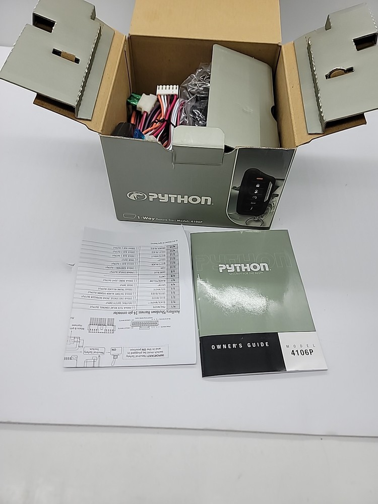 Python 4106P 1-Way Remote-Start System New