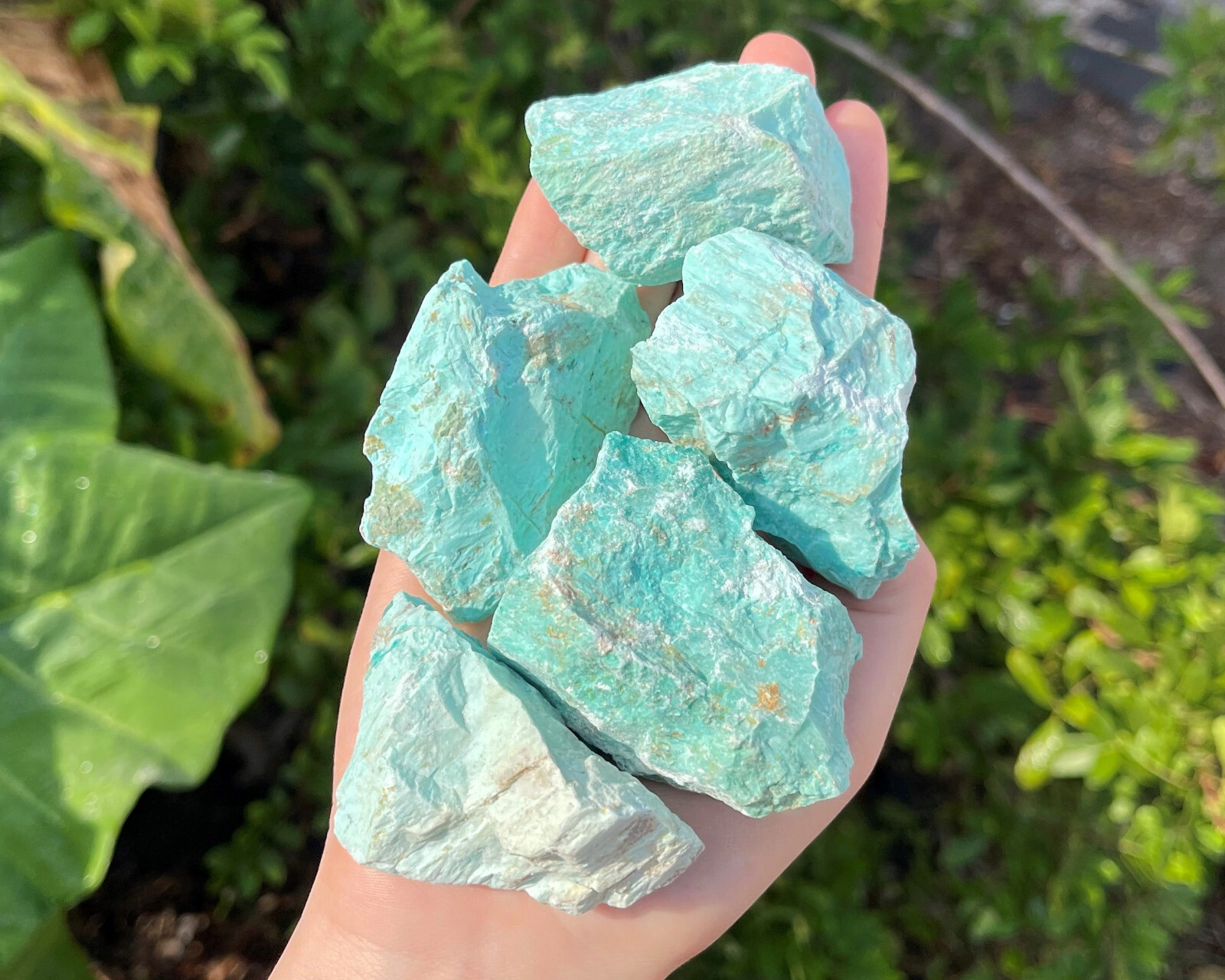 LARGE Turquoise Rough Natural Stones (2-4"): Choose Oz or lb Wholesale Bulk Lots
