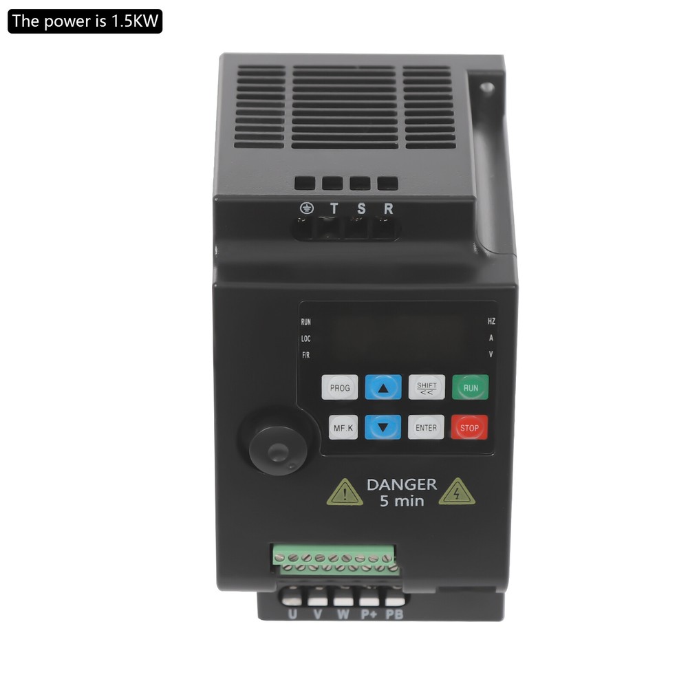 2 HP 3 Phase Motor Variable Frequency Drive VFD Speed Controller 220VAC 1.5KW 7A