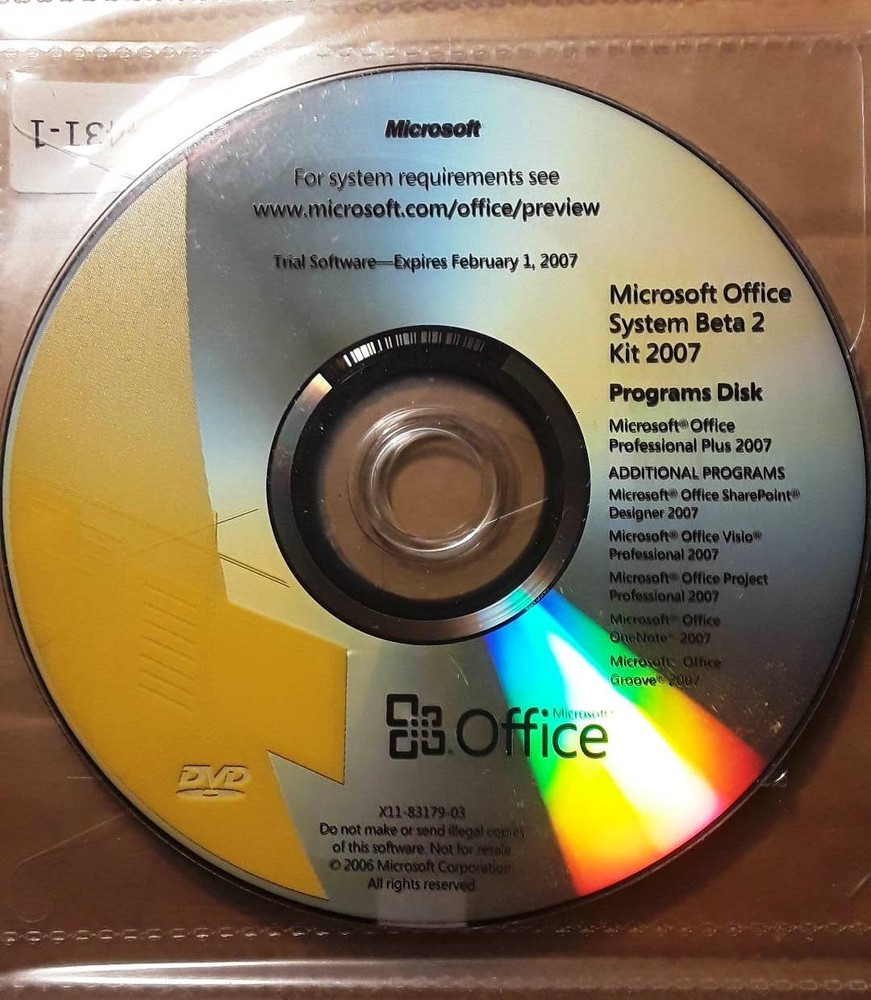 Microsoft Office Professional Plus 2007 Full Version w/ Key & License