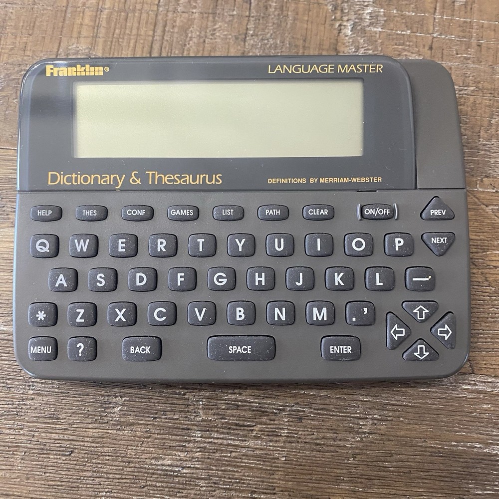 Franklin Computer Language Master Dictionary Thesaurus LM 2200 Tested & Working