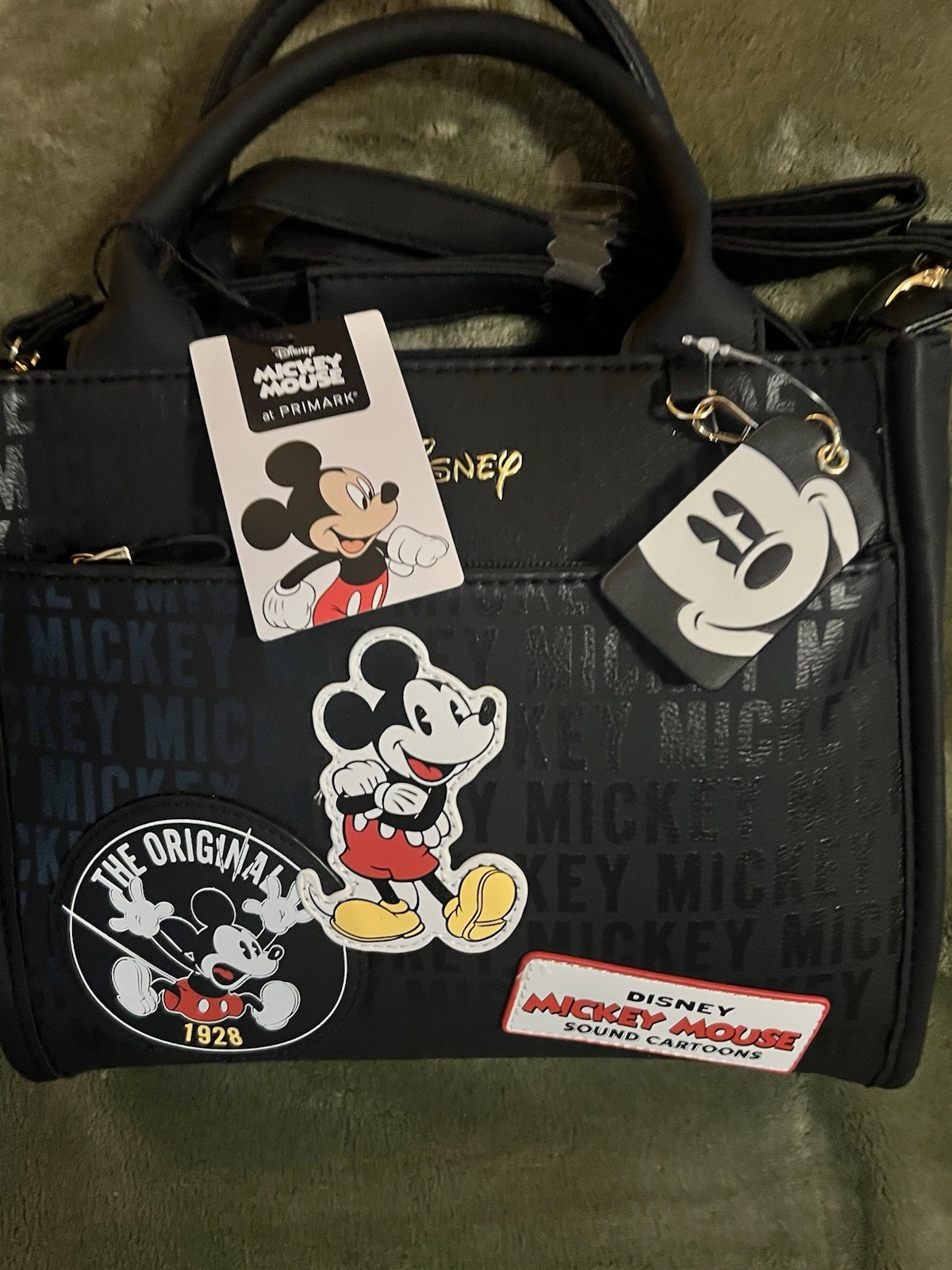 Disney Mickey Mouse Black Handbag byPrimark