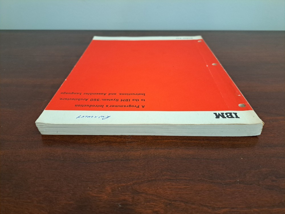 IBM System/360 Architecture Instructions and Assembler Language Student Text
