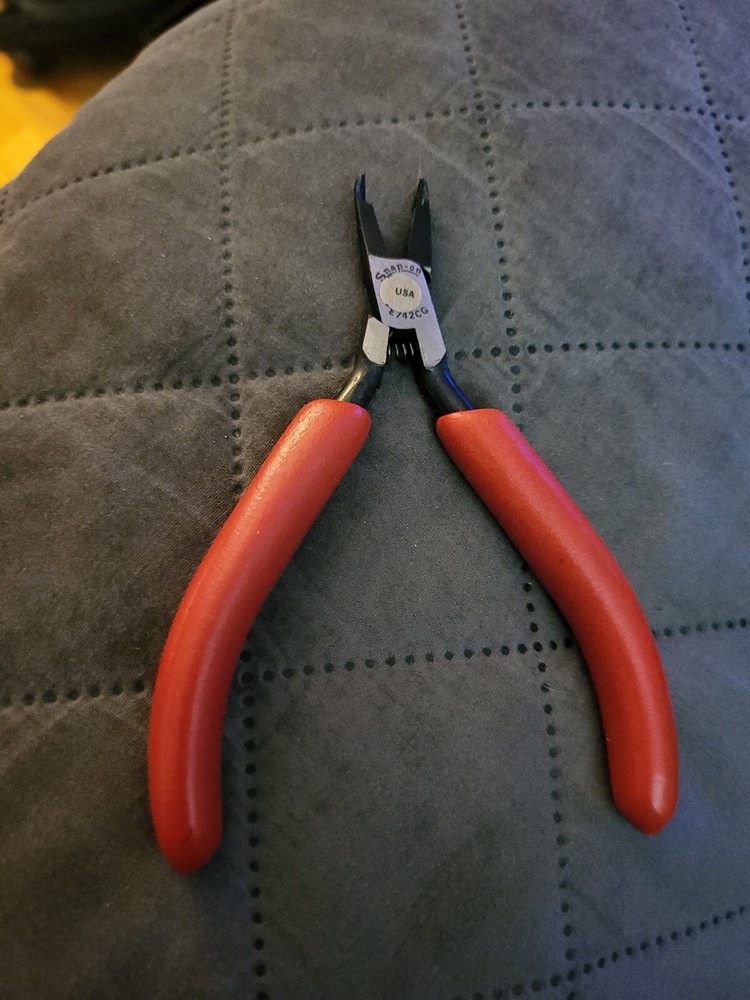 Snap-On Tools USA E742CG Electronic Spring Handle Red Comfort  Pliers