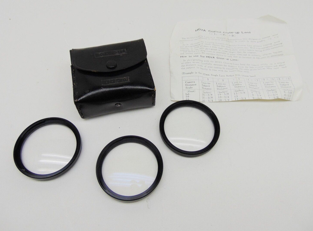Hoya B-50 Close-Up Filter Set (+1, +2, +3)